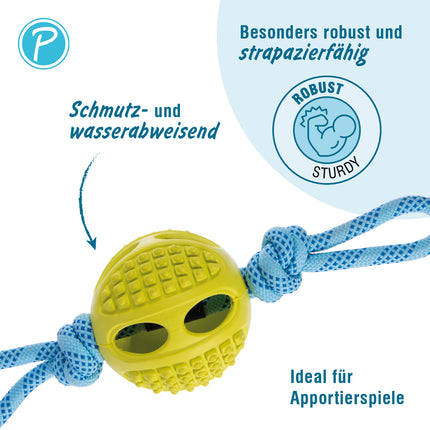 DOKKA Zerr-Ball – Zerrspielzeug mit Seil – Bild 2