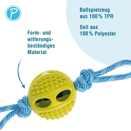DOKKA Zerr-Ball – Zerrspielzeug mit Seil – Bild 3