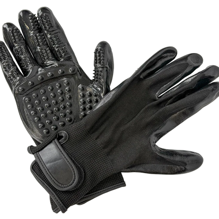 Fellpflege-Handschuhe für Hunde – Paar, links und rechts