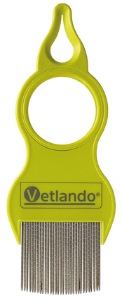 Vetlando Flohkamm mit Lupe und Zeckenentferner – Vorderseite