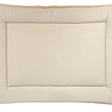 Kiruna Ortho Hundematte Beige – von oben auf dem Boden