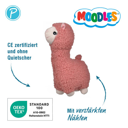 Moodles Lama Lola rosa – Kuscheltier für Hunde – Bild 3