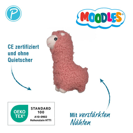 Moodles Lama Lola rosa – Kuscheltier für Hunde – Bild 4