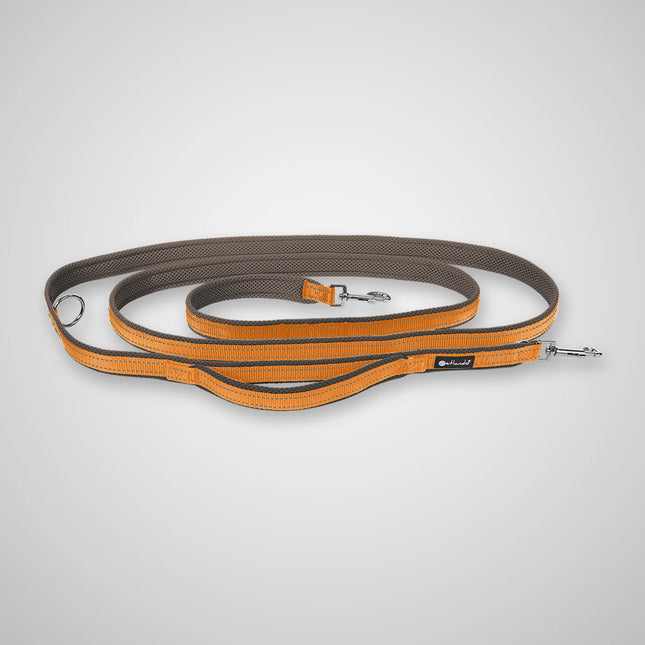 Outdoor Führleine 3 m mit Sicherheitsgriff – Orange