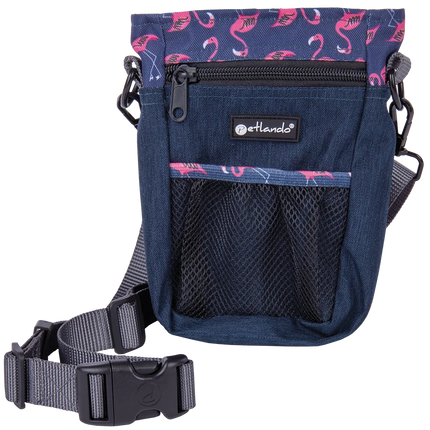 Snackbag Happiness Flamingos – Leckerlibeutel mit Gurt – Bild 1