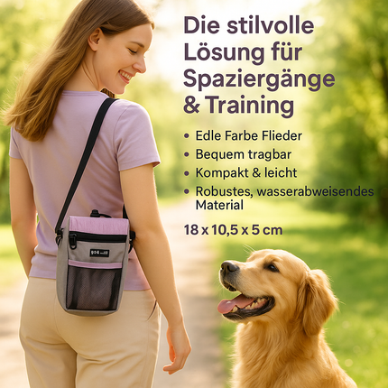 Leckerlibeutel „Everest“ Flieder – stylisch, kompakt & praktisch
