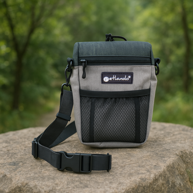 Everest Snackbag Premium – Leckerlitasche von Petlando in Grau