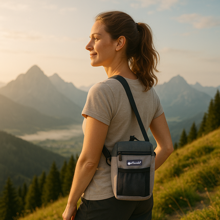 Everest Snackbag Premium – Leckerlitasche von Petlando in Grau