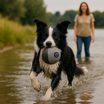 Petlando Everest Wurfball – Grau | Wasserdichtes Hundespielzeug für Training & Spiel