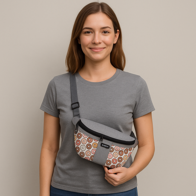Happiness Crossbag Donuts – Stylische Gassitasche mit Spassfaktor