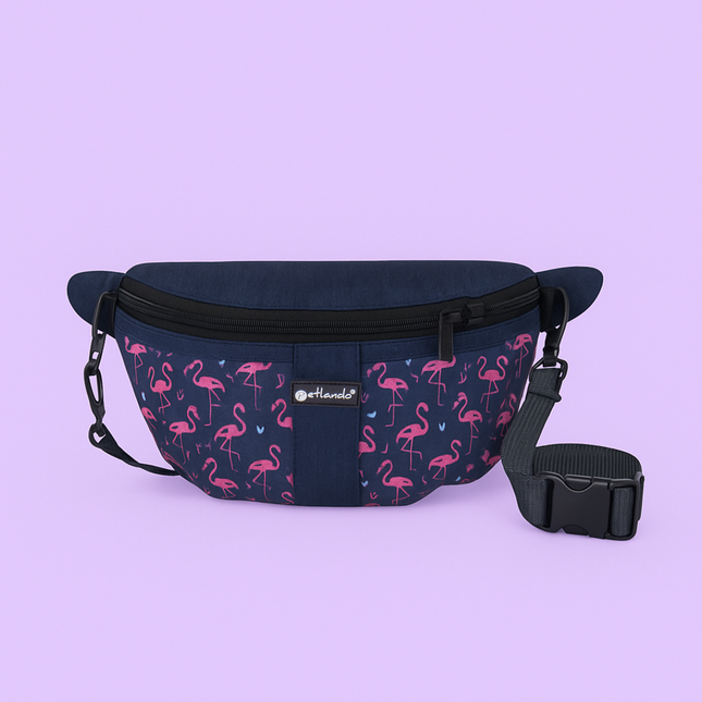 Happiness Crossbag Flamingos – Stylische Gassitasche mit Gute-Laune-Garantie