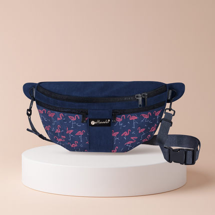 Happiness Crossbag Flamingos – Stylische Gassitasche mit Gute-Laune-Garantie