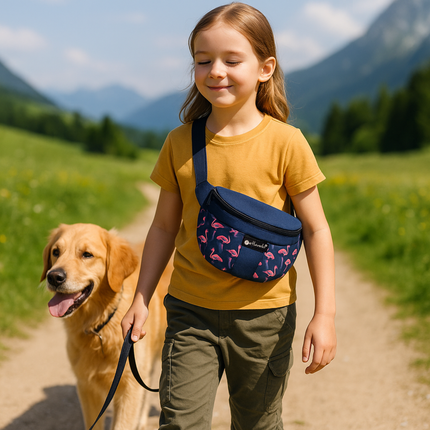 Happiness Crossbag Flamingos – Stylische Gassitasche mit Gute-Laune-Garantie