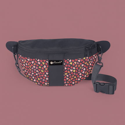 Happiness Crossbag LittleHearts – Stylische Gassitasche mit Herz