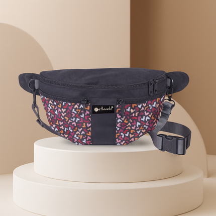 Happiness Crossbag LittleHearts – Stylische Gassitasche mit Herz