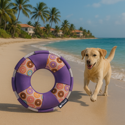 Hundespielzeug Schwimmring Donut-Design