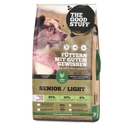 Hundefutter Huhn (Senior / Adult Light) – Getreidefrei & gelenkschonend