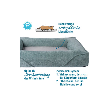 Korfu Ortho – Orthopädisches Hundebett mit Memory-Foam