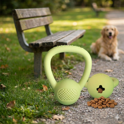 Kettlebell Hundespielzeug mit Snacköffnung