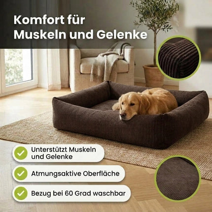 Hundebett Like-Ortho Luke – unterstützt Muskeln und Gelenke, Bezug bei 60 °C waschbar