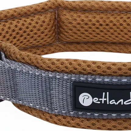 Collier d'extérieur pour chien avec maille et bandes réfléchissantes