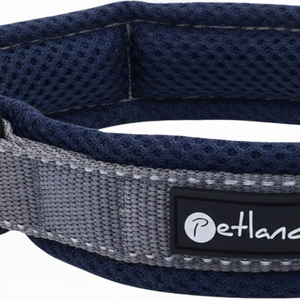 Collier d'extérieur pour chien avec maille et bandes réfléchissantes