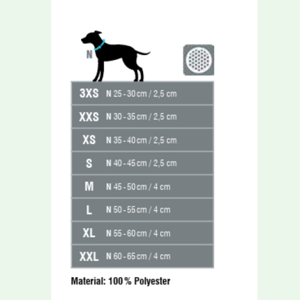 Outdoor Hundehalsband mit Mesh und Reflexstreifen