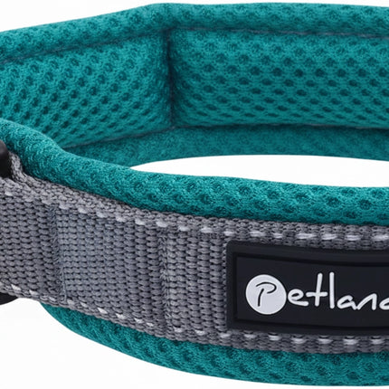 Collier d'extérieur pour chien avec maille et bandes réfléchissantes