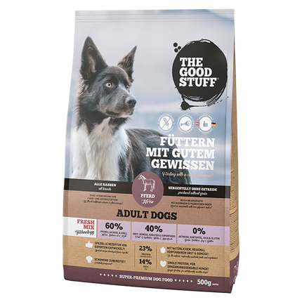 Pferd (Adult) – Getreidefreies Trockenfutter für sensible Hunde