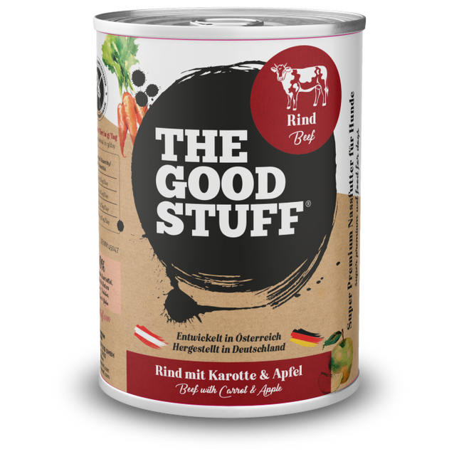 Rind mit Karotte & Apfel