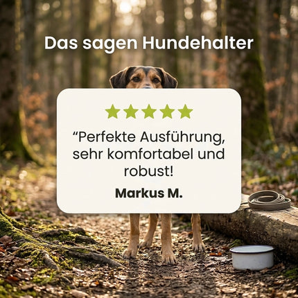 Kundenbewertung mit 5 Sternen zum Sicherheitsgeschirr: «Perfekte Ausführung, sehr komfortabel und robust!» – Markus M.