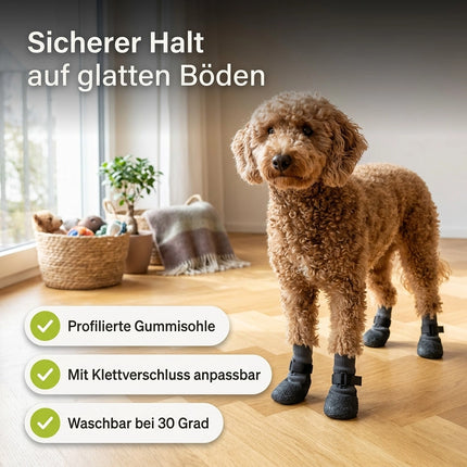 Anti-Rutsch-Socken für Hunde – rutschfest, flexibel & waschbar